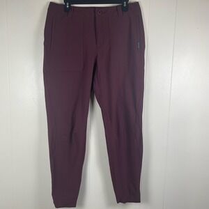 Beyond Clothing Systems Women Burgundy Stretch Jogger Pants Size 12
